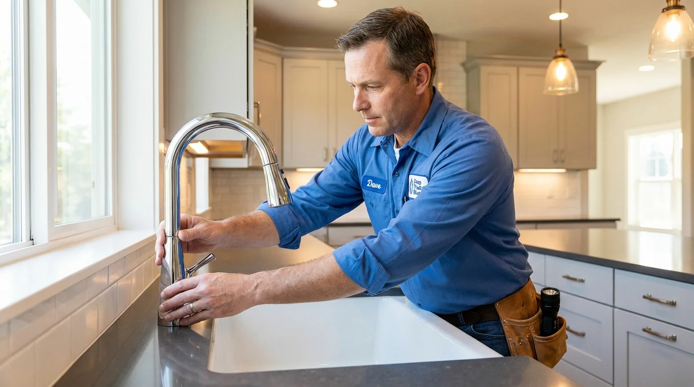 Kitchen faucet installation by Johns Plumbing LLC in Kapolei