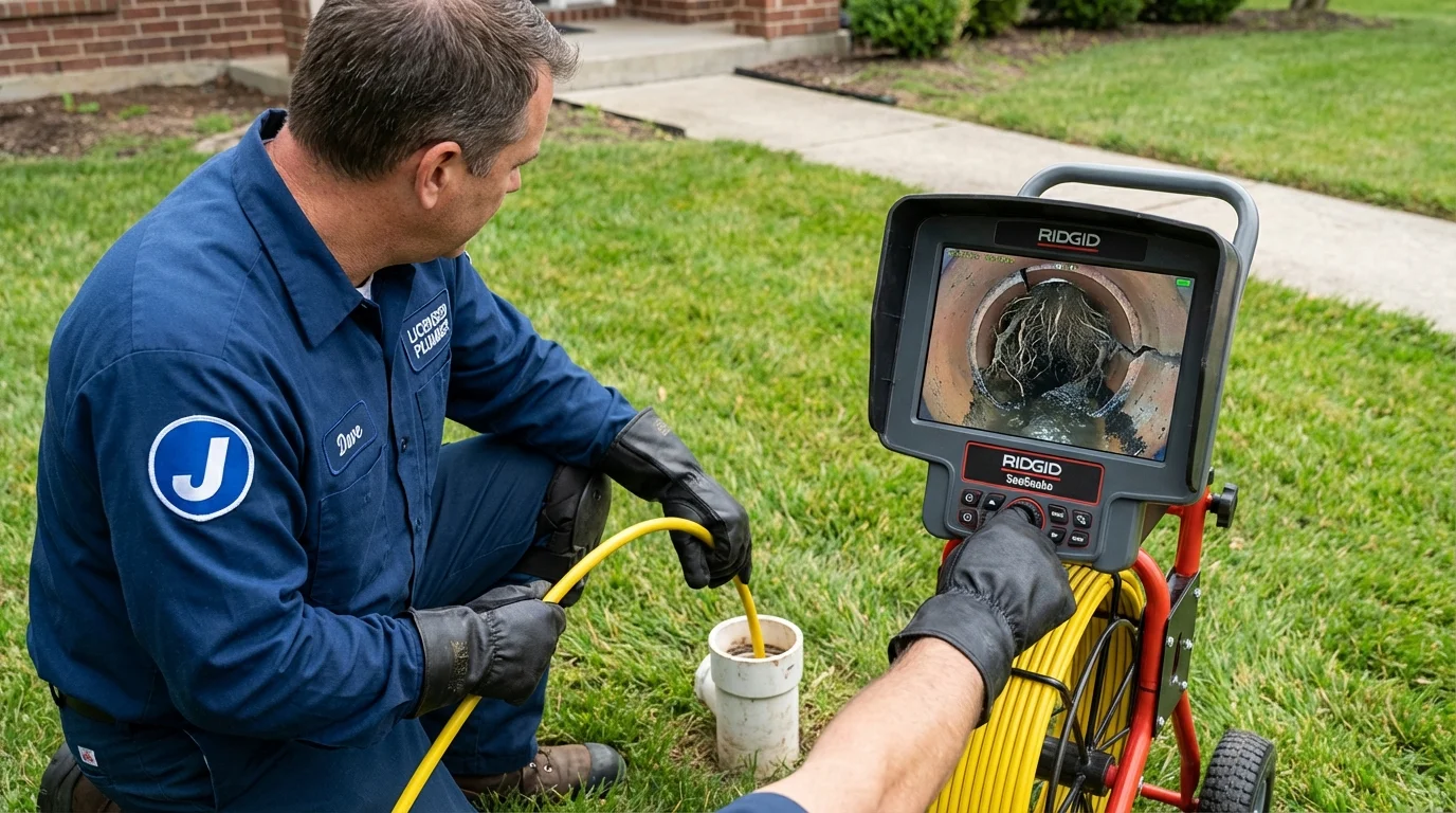 Sewer camera inspection being performed by Johns Plumbing LLC in Kapolei